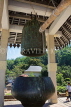 SRI LANKA, Kandy, Temple of the Tooth (Dalada Maligawa), pavillion housing large temple bell, SLK3108JPL