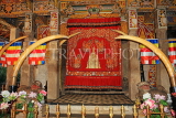 SRI LANKA, Kandy, Temple of the Tooth (Dalada Maligawa), shrine entrance and elephants tusks, SLK3103JPL