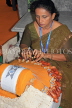 SRI LANKA, Kandy, crafts, traditional lace making, worker, SLK5107JPL