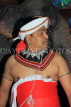 SRI LANKA, Kandy, cultural show, performer in traditional Kandyan dress, SLK5089JPL