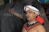 SRI LANKA, Kandy, cultural show, performer in traditional Kandyan dress, SLK5090JPL
