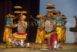 SRI LANKA, Kandy, dance ensemble, Raban Natuma (Drum Dance) performance, SLK311JPL