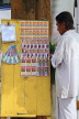 SRI LANKA, Kandy, lottery stall and seller, SLK3656JPL