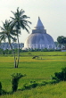 SRI LANKA, Kataragama, religious site, Kiri Vehera (milk dagoba) and countryside, SLK366JPL