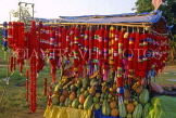 SRI LANKA, Kataragama, religious site, garlands and fruit for offerings, SLK205JPL