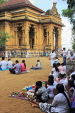 SRI LANKA, Kelaniya Temple (near Colombo), main temple, and worshippers, SLK5181JPL