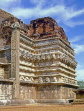 SRI LANKA, Mihintale temple site, Kantaka Chettiya Temple, altar pillar carvings, SLK1568JPL