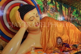 SRI LANKA, Mihintale temple site, Maha Stupa image house, reclining Buddha statue, SLK5435JPL