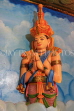 SRI LANKA, Mihintale temple site, Maha Stupa image house, statues, SLK5438JPL