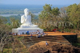 SRI LANKA, Mihintale temple site, giant seated Buddha staute, SLK5454JPL