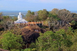 SRI LANKA, Mihintale temple site, giant seated Buddha staute, SLK5463JPL