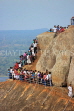 SRI LANKA, Mihintale temple site, prilgrims climbing the Aradhana Gala, SLK5410JPL
