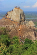 SRI LANKA, Mihintale temple site, prilgrims climbing the Aradhana Gala, SLK5412JPL