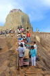 SRI LANKA, Mihintale temple site, prilgrims climbing the Aradhana Gala, SLK5470JPL