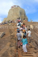 SRI LANKA, Mihintale temple site, prilgrims climbing the Aradhana Gala, SLK5471JPL