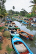 SRI LANKA, Negombo, Dutch Canal, and fishing boats, SLK2604JPL