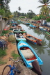 SRI LANKA, Negombo, Dutch Canal, and fishing boats, SLK2605JPL