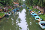 SRI LANKA, Negombo, Dutch Canal, and fishing boats, SLK2615JPL