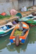 SRI LANKA, Negombo, Dutch Canal, and fishing boats, SLK2617JPL
