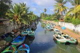 SRI LANKA, Negombo, Dutch Canal, and fishing boats, SLK6060JPL
