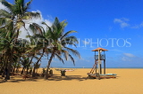 SRI LANKA, Negombo, beach and coconut trees, SLK6012JPL