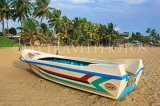 SRI LANKA, Negombo, beach and motor boat, SLK2430JPL