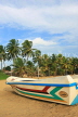 SRI LANKA, Negombo, beach and motor boat, SLK2431JPL
