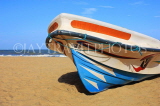 SRI LANKA, Negombo, beach and motor boat, SLK2455JPL