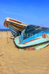SRI LANKA, Negombo, beach and motor boats, SLK6120JPL