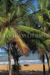 SRI LANKA, Negombo, beach vew through coconut trees, SLK2451JPL