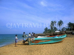 SRI LANKA, Negombo, beach with motor boats (for tourist trips), SLK375JPL