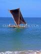 SRI LANKA, Negombo, catamaran with sail (traditional fishing boat) at sea, SLK1581JPL