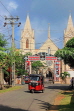 SRI LANKA, Negombo, coastal area street, and three wheeler taxi, SLK6076JPL