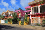 SRI LANKA, Negombo, coastal residential street, colourful houses, SLK6071JPL