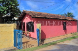 SRI LANKA, Negombo, coastal residential street, colourful houses, SLK6075JPL