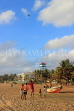 SRI LANKA, Negombo, kite flying, children on beach, flying a kite, SLK3584JPL