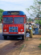 SRI LANKA, Negombo, people boarding bus, SLK2051JPL