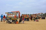 SRI LANKA, Negombo, snacks vendors on beach, SLK2515JPL