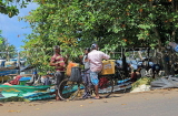 SRI LANKA, Negombo, street scene, Ice Cream seller on bicycle, SLK6107JPL