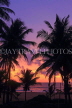 SRI LANKA, Negombo, sunset, sea, and coconut trees, SLK6027JPL
