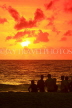 SRI LANKA, Negombo, sunset, sea, and people on beach, SLK6034JPL