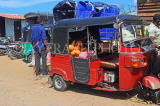 SRI LANKA, Negombo, three wheeler taxi, and King Coconuts (Thambili), SLK6299JPL