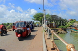 SRI LANKA, Negombo, three wheeler taxis over Negombo lagoon bridge, SLK6235JPL