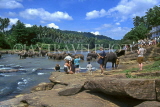 SRI LANKA, Pinnewala Elephant Orphanage, elephants bathing in Maha Oya (Big River), SLK334JPL