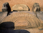 SRI LANKA, Polonnaruwa, Audience Hall of King Parakramabahu, bas relief Moonstone at base, SLK1617JPL