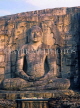SRI LANKA, Polonnaruwa, Gal Viahre (stone temple), granite carved seated Buddha, SLK273JPL