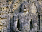 SRI LANKA, Polonnaruwa, Gal Vihare (stone temple), granite carved seated Buddha, SLK2235JPL 5000