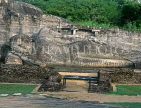SRI LANKA, Polonnaruwa, Gal Vihare (stone temple), granite reclining Buddha sculpture, SLK2203JPL