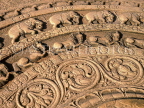 SRI LANKA, Polonnaruwa, bas relief Moonstone, at base of Audience Hall of King Parakramabahu, SLK229JPL