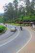 SRI LANKA, Pussellawa, Nuwara Eliya Road running through tea plantations, SLK4201JPL